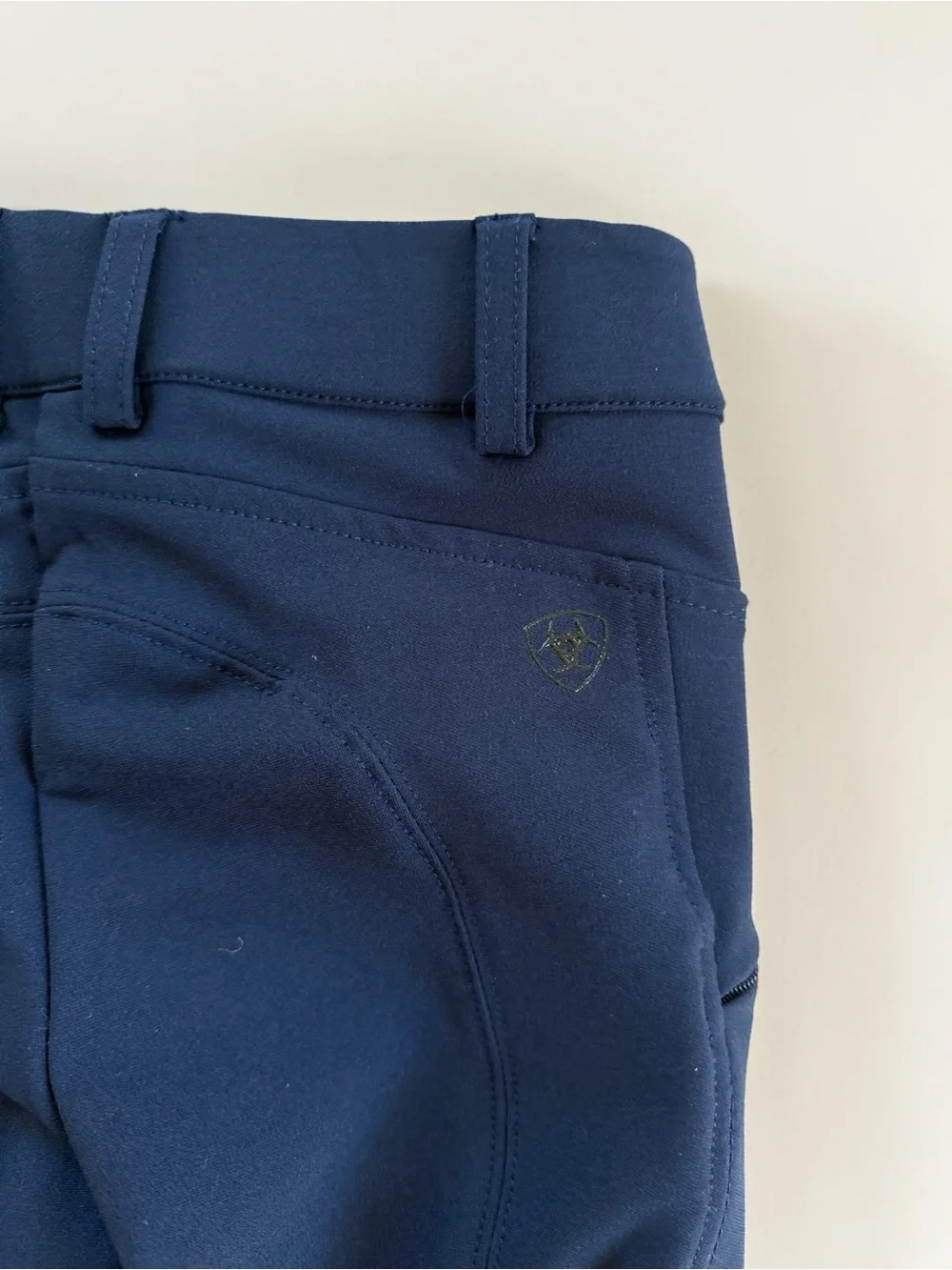 ARIAT EUC/LN Navy Blue Pro Series Youth Riding Breeches w/ Knee Grip